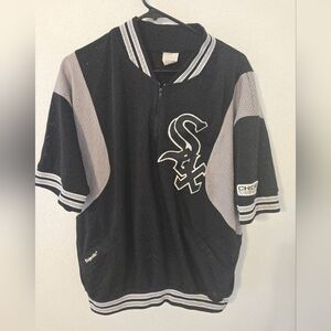 Vintage Majestic CHICAGO WHITE SOX Baseball Mesh JERSEY SEWN Mens XL Warm Up